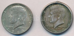 Amerikai Egyesült Államok 1968D 1/2$ Ag 'Kennedy' (2x) Egyik Keretben T:2 Patina
USA 1968D 1/2 Dollar... - Ohne Zuordnung