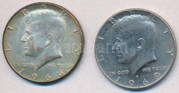 Amerikai Egyesült Államok 1966-1969D 1/2$ Ag 'Kennedy' (2x) T:2
USA 1966-1969D 1/2 Dollar Ag 'Kennedy'... - Non Classés