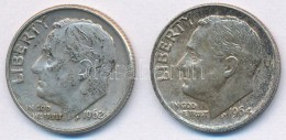 Amerikai Egyesült Államok 1962-1964. 1D Ag 'Roosevelt' (2xklf) T:2 Patina
USA 1962-1964. 1 Dime Ag... - Ohne Zuordnung