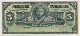 Mexikó / Tamaulipas 1902-1914. 5P 'H' T:I-
Mexico / Tamaulipas 1902-1914. 5 Pesos 'H' C:AU
Krause S429.d - Zonder Classificatie
