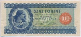 1946. 100Ft Vízjeles Papír T:III
Adamo F26 - Non Classés