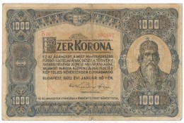 1920. 1000K 'Orell Füssli Zürich' T:III,III-
Adamo K36 - Non Classificati