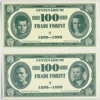 1999. 100Ft NévértékÅ± 'Centenáriumi Fradi Forint' Sike, Jurikné,... - Non Classés