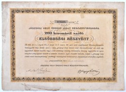 Jászladány 1911. 'Jászsági Helyi Érdekü Vasut... - Zonder Classificatie