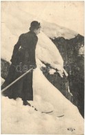 T3 Skiing Lady (kis Szakadás / Small Tear) - Non Classés