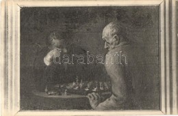 ** T4 'Joueurs D'échecs' / Chess Players S: H. Daumier (vágott / Cut) - Ohne Zuordnung