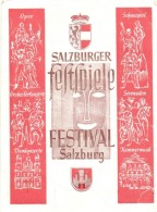T4 1947 Salzburg, Festspiele Festival / Festival Advertisement Card (b) - Zonder Classificatie