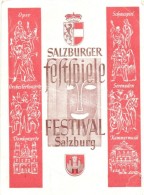 T4 1947 Salzburg, Festspiele Festival / Festival Advertisement Card (b) - Ohne Zuordnung