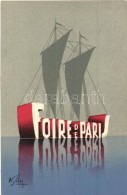 ** T2/T3 Foire De Paris / Fair, Advertisement Postcard (ragasztónyom / Gluemark) - Ohne Zuordnung