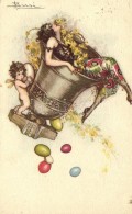 T1/T2 Anna & Gasparini No. 601-6; Italian Art Postcard, Easter S: Busi - Non Classés