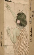 T2/T3 Art Nouveau Litho Postcard / Druck V. Max Herzig S: Raphael Kirchner - Non Classés