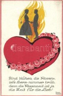 ** Love Postcards, Heart S: Dora Heckel - 3 Old Postcards - Unclassified