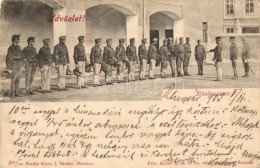 T2/T3 'Kihallgatáson' / WWI K.u.K. Soldiers Standing In Line For Questioning, Huber A. Felvétele,... - Zonder Classificatie