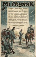 T4 'Mi Atyánk!...' / WWI K.u.K. Military Postcard, Prayer On The Battlefield, L. & P. 1794. (tÅ±nyomok /... - Zonder Classificatie