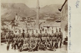 T3 1909 Mostar, K.u.K. Soldiers Group Photo (EB) - Non Classificati