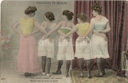 * T3 'Concours De Beauté' / Beauty Pageant, Erotic, Ladies, E. L. D. 4456. (kis Szakadás / Small... - Unclassified