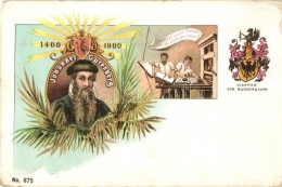 ** T2/T3 1400-1900 Johannes Gutenberg, No. 675. / 500th Anniversary Of Johannes Gutenberg, Litho (kopott Sarkak /... - Sin Clasificación