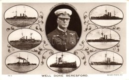 ** T1/T2 Well Done Beresford; British Navy; HMS Bulwark, HMS Venerable, HMS London, HMS New Zealand, HMS Hindustan,... - Non Classés