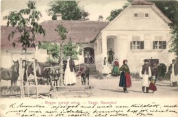 T2/T3 Magyar Paraszt Udvar, KI. V. Bp. / Ungar. Bauernhof / Hungarian Farm, Folklore (EK) - Ohne Zuordnung