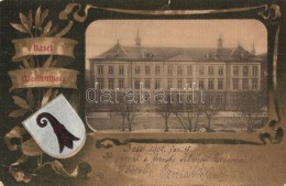 T4 Basel, Claraschulhaus / School, Coat Of Arms, Rathe & Fehlmann Frame Litho (b) - Unclassified