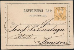 1873 2kr Díjjegyes LevelezÅ‘lap / PS-card'JAM' - Temesvár - Altri & Non Classificati