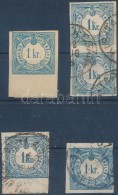 ** O 1868--1888 5 Db 1kr Hírlapilleték Bélyeg, Közte 1868 1kr Postatiszta  Széles... - Andere & Zonder Classificatie