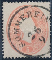 O 1861 5kr 'SOMMEREIN' (törés / Folded) - Autres & Non Classés