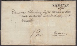 1847 Portós Levél Tartalommal, Kézírásos Dátummal / Cover With Postage... - Other & Unclassified