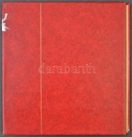 1850-1917 Nagy Alakú Osztrák GyÅ±rÅ±s Album, Piros Borítóval - Other & Unclassified