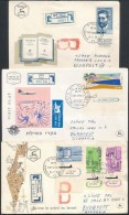 34 Izraeli Futott Légi FDC és 22 Ciprusi FDC - Other & Unclassified