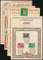 1939-1941 5 Db + 1951 1 Db Emléklap - Andere & Zonder Classificatie