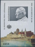 ** 1991 II. János Pál Pápa Magyarországi Látogatása Vágott Blokk... - Altri & Non Classificati