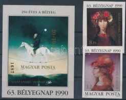 ** 1990 Bélyegnap (63) Vágott Sor és Blokk (9.500) - Altri & Non Classificati