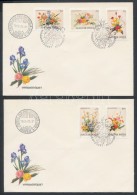 1989 Virágköltészet Vágott Sor 2 Db FDC-n - Altri & Non Classificati