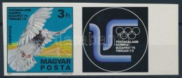 ** 1975 Postagalamb-olimpia Vágott ívszéli Bélyeg Jobb Szelvénnyel (3.000) - Altri & Non Classificati