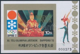 ** 1971 Téli Olimpia (IV) Vágott Blokk (3.500) - Autres & Non Classés
