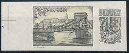 ** 1969 Budapest '71 (I.) Vágott ívszéli Bélyeg (3.000) - Andere & Zonder Classificatie