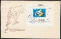 1964 Tudományos Å±rkutatás Vágott Blokk FDC-n - Autres & Non Classés