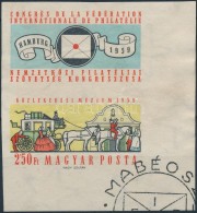 O 1959 FIP (II.) Vágott ívsarki Szelvényes Bélyeg (3.500) - Sonstige & Ohne Zuordnung