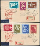 1958 Sport (III.) Vágott Sor 2 FDC-n (6.000) - Sonstige & Ohne Zuordnung