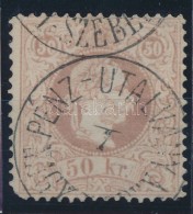 O 1867 50kr 'PÉNZ-UTALVÁNY / NAGY-SZEBEN' (vízjeles, Kis Sarokfog Hibával) - Sonstige & Ohne Zuordnung