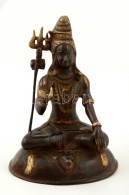 Jelzés Nélkül: Buddha. Bronz, Vésett, M:19 Cm - Otros & Sin Clasificación