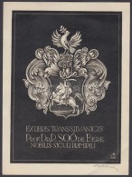 (Radványi)-Román Károly (1900-1957): Ex Libris Soó RezsÅ‘ Fametszet, Papír,... - Otros & Sin Clasificación