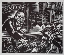 Frans Masereel (1889-1972): Kizsákmányolás, Fametszet, Papír, Jelzett A Metszeten,... - Autres & Non Classés