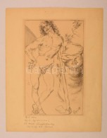 Grissu Jelzéssel: Ádám. Ceruza, Papír, 25×15 Cm - Autres & Non Classés