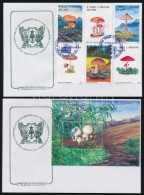 1995 Gomba Sor Mi 1626-1631 + Blokksor Mi 342-343 3 Db FDC-n - Sonstige & Ohne Zuordnung