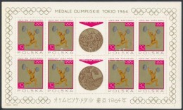 ** 1965 Olimpiai érmesek Kisív Sor Mi 1623-1630 - Autres & Non Classés