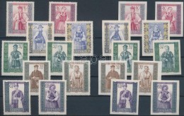 ** 1960 Népviseletek (II) Sor 1156-1165 A+B - Autres & Non Classés