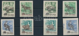 ** 1954 Védett állatok Lengyelországban Sor Mi 885-888 A+B - Autres & Non Classés