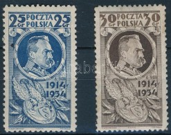 ** 1934 A Lengyel Légió Alapításának 20. évfordulója Mi 287-288 - Otros & Sin Clasificación